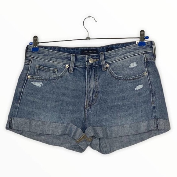Lucky Brand Pants - Lucky Brand Boyfriend Denim Distressed Shorts Sz 6